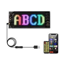Painel De LED Flexível RGB Bluetooth Com Matriz De Pixels Programáveis, Controle Por Aplicativo, Luz