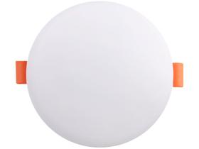 Painel De Led Frameless Redondo Embutir/sobrepor 12w Bivolt Taschibra 6500k Luz Fria