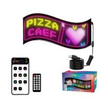 Painel De LED Matriz Inteligente Com Pixel, Texto Personalizado, Animação Olho De Demônio, Controle