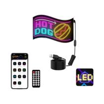 Painel De LED Matriz Inteligente Com Pixel, Texto Personalizado, Animação Olho De Demônio, Controle