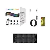Painel De LED Matriz Pixel Flexível À Prova D'água 5V USB Com Rolagem Para Sinalização Publicitária