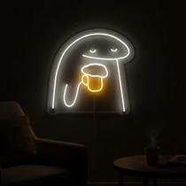 Painel de Led Neon Flork cerveja engraçado criativo decoração luminária econômica 38x28 Painel de Led Neon Flork cerveja engraçado criativo decoração luminária econômica 38x28