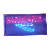Painel de led placa luminoso BARBEARIA 110V LED Pisca