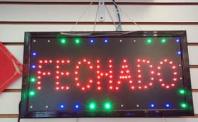 Painel de led placa luminoso FECHADO 110V LED PISCA