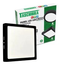 Painel de Led Preto Quadrado Sobrepor 18W Bivolt Taschibra