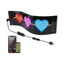 Painel De LED Programável Bluetooth Com Matriz De Pixels, Tela De Rolagem De Texto Para Publicidade