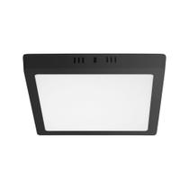 Painel de Led Quadrado Sobrepor 24W Preto Bivolt Taschibra