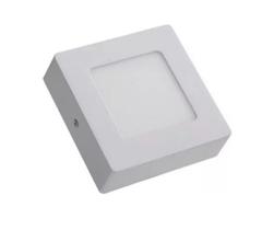 Painel de led quadrado sobrepor aluminio branco 6W 6.500K 11,2x11,2x2,8 cm - Taschibra