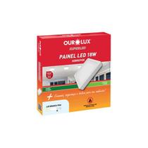Painel de Led Quadrado Sobrepor Branco Frio Bivolt 18W 6500K - OuroLux Painel de Led Quadrado Sobrepor Branco Frio Bivolt 18W 6500K - OuroLux