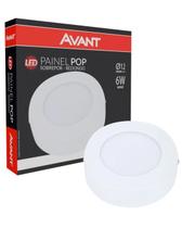 PAINEL DE LED REDONDO SOBREPOR 6W 6500k AVANT PAINEL DE LED REDONDO SOBREPOR 6W 6500k AVANT