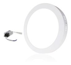 Painel de led sobrepor redondo 24w 6000k embuled