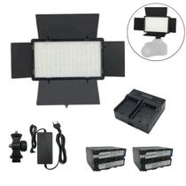 Painel de LED Soleste U800+ 50w com Fonte+2 F970+Carregador