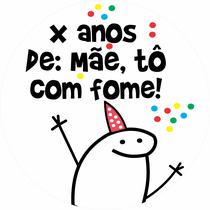 Painel de Lona Aniversário Bento Flork Tô com Fome Personalizável