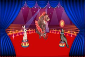 Painel de Lona Atração Animais do Circo Painel de Lona Atração Animais do Circo