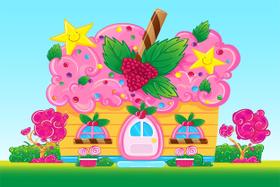 Painel de Lona Doces Casa CupCake