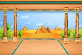 Painel de Lona Egito Pirâmides Palácio do Faraó - 200x150cm Painel de Lona Egito Pirâmides Palácio do Faraó - 200x150cm