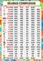 Painel De Lona Escolar Silabas Complexas 2- 100x070cm Painel De Lona Escolar Silabas Complexas 2- 100x070cm