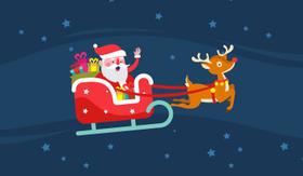 Painel de Lona Feliz Natal Papai Noel 004