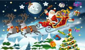 Painel de Lona Feliz Natal Papai Noel 006 Painel de Lona Feliz Natal Papai Noel 006