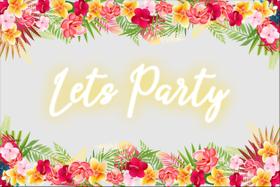 Painel de Lona Letys Party Tropical