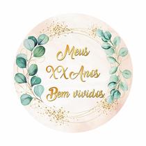 Painel de Lona Meus Anos Bem Vividos Personalizável 100x100cm