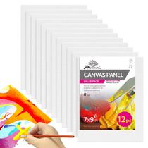 Painel de lona PHOENIX 7x9", pacote com 12 unidades, 100% algodão, sem ácido Painel de lona PHOENIX 7x9", pacote com 12 unidades, 100% algodão, sem ácido