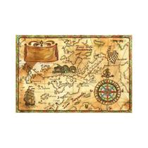 Painel De Lona Pirata Mapa Antigo