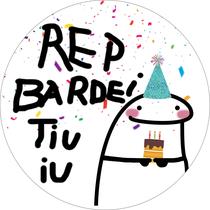 Painel de Lona Redondo Aniversário Flork Repbardei