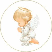 Painel de Lona Redondo Anjinho Rezando