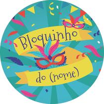 Painel de Lona Redondo Bloquinho Festa Carnaval