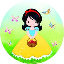 Painel de Lona Redondo Branca de Neve Cute Aquarela Borboletas Painel de Lona Redondo Branca de Neve Cute Aquarela Borboletas