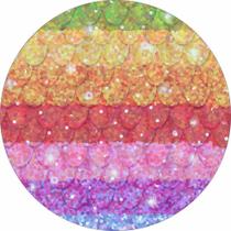 Painel de Lona Redondo Escamas Paetês Glitter - Fabrika de Festa