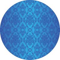 Painel de Lona Redondo Jacquard Azul Bic Painel de Lona Redondo Jacquard Azul Bic