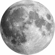 Painel de Lona Redondo Lua Cheia