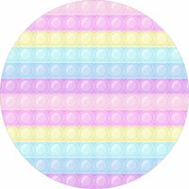 Painel de Lona Redondo Pop It Colorido Candy Painel de Lona Redondo Pop It Colorido Candy