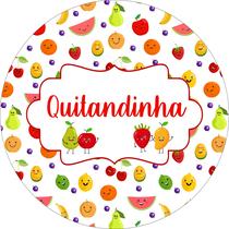 Painel de Lona Redondo Quitandinha das Frutas Alegres