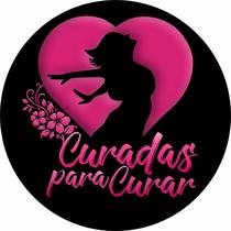 Painel de Lona Redondo Religioso Curadas para Curar Coração