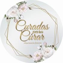 Painel de Lona Redondo Religioso Curadas para Curar Flores