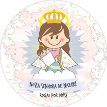 Painel de Lona Redondo Santinhos Católicos Nossa Senhora de Nazaré