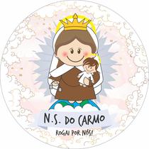 Painel de Lona Redondo Santinhos Católicos Nossa Senhora do Carmo