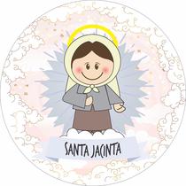 Painel de Lona Redondo Santinhos Católicos Pastorinhos Santa Jacinta Painel de Lona Redondo Santinhos Católicos Pastorinhos Santa Jacinta