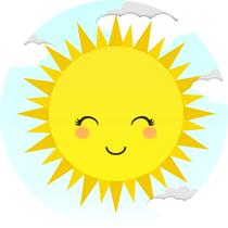 Painel de Lona Redondo Solzinho