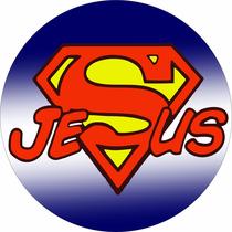 Painel de Lona Redondo Super Jesus