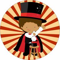 Painel de Lona Redondo Truque de Mágico