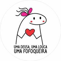 Painel de Lona Redondo Uma Fofoqueira