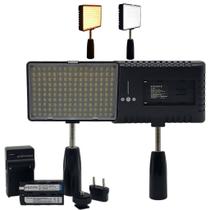 Painel de luz de led soleste TL-160 completo com acessórios Painel de luz de led soleste TL-160 completo com acessórios