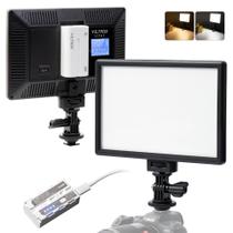 Painel de luz de vídeo LED VILTROX L116T 15W 3300K-5600K com NP-F550