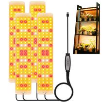 Painel De Luz LED Dimmable De Espectro Completo Com Timer Para Cultivo De Plantas Internas, Lâmpada