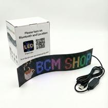 Painel de Luz RGB Tela Led Flexivel Olhos Carro Imagens Texto Matriz 16x64