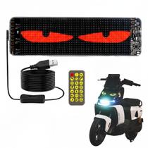 Painel de Luz RGB Tela Led Flexivel Olhos Carro Moto Imagens Texto Matriz 16x32